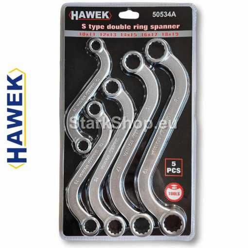 Ключове Звезди S-образни 5 части HAWEK 10-19мм