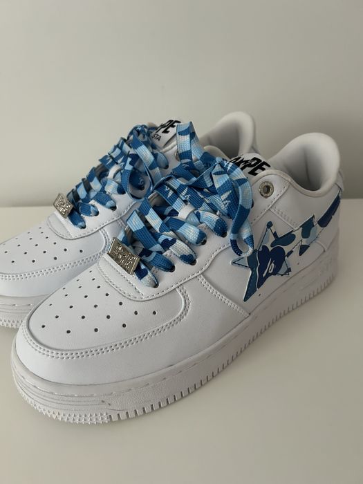 A Bathing Ape - Bape Sta Albi cu stea albastra - Marime 41