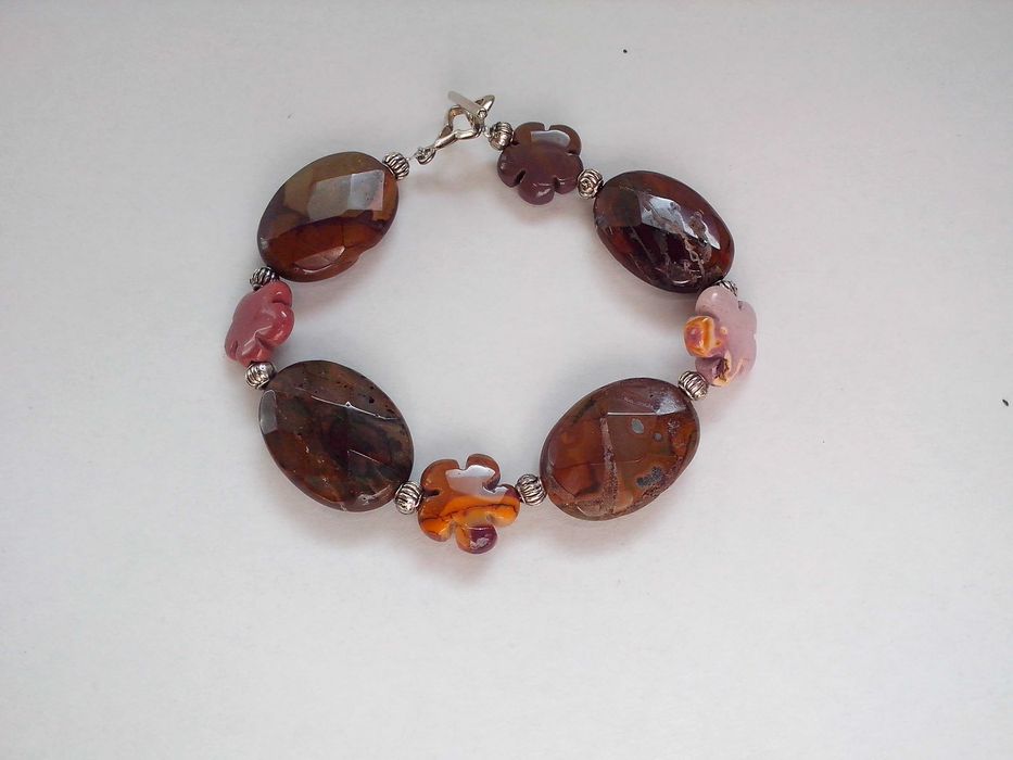 bratara chic pietre naturale,jasper mookait