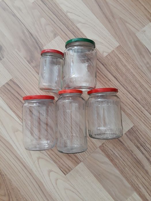 Borcane sticlă cu capac