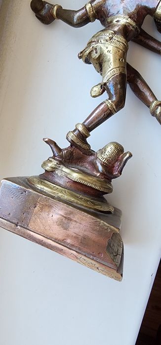 25 cм.медь слоями бронза 1950 е года.