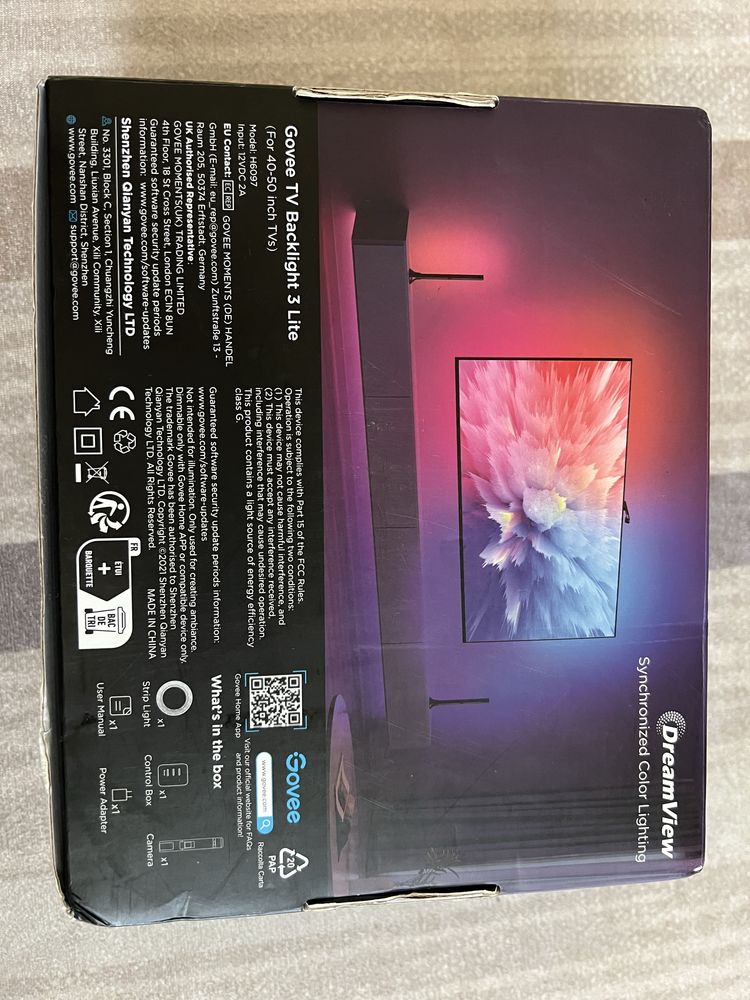 Смарт LED лента GOVEE TV Backlight 3 Lite , wifi , bluetooth , 40-50”