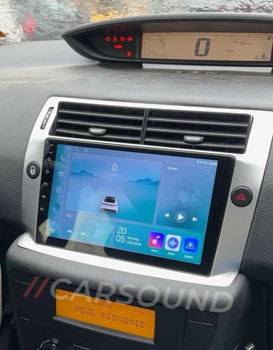 Citroen C4 - 9" Android 14 Мултимедия Ситроен Ц4 Навигация Андроид