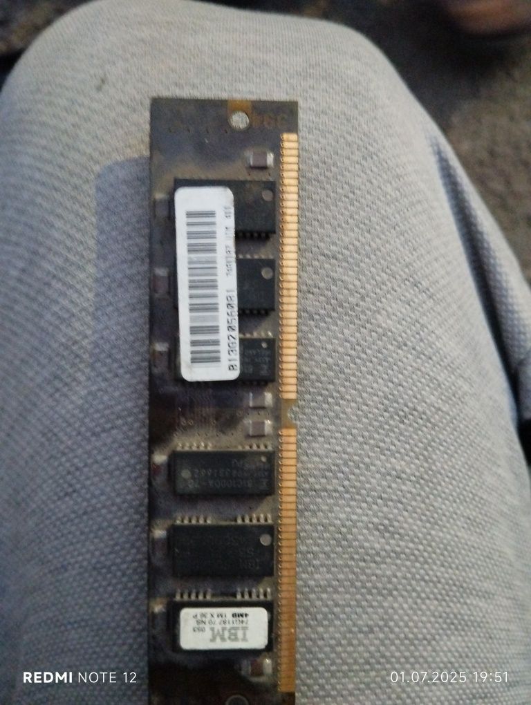 Оперативная память IBM 4MB SIMM 72-pin (ретро)