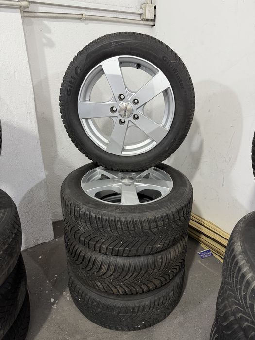 Jante 5x112 Anvelope Iarna 205/55R16 VW Seat Skoda Audi Golf 5 6 7