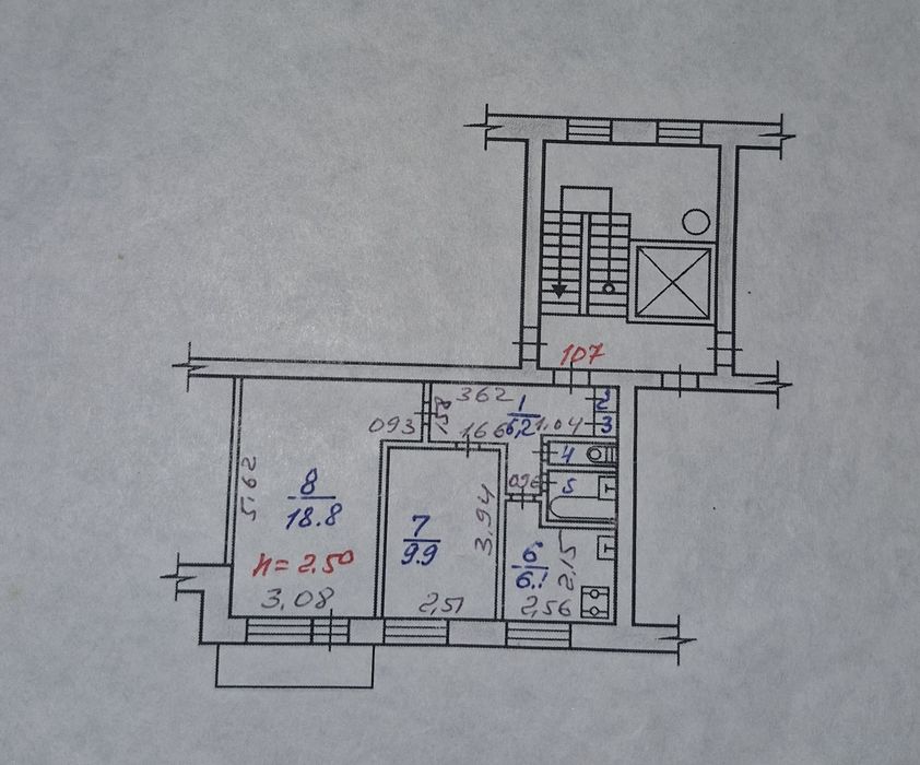 2х комнатная, Корчагина 136