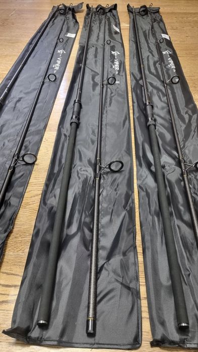 SET 3 Lansete Crap FL VIPER 3.90m 3.5 LBS + 3 Mulinete AVIATOR DP70