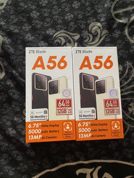 Телефони ZTE BLADE A56 нови
