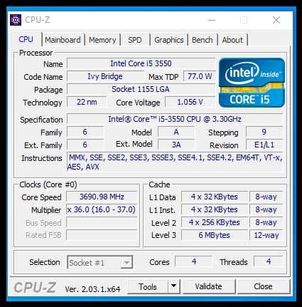 Геймърски компютър  Intel® Core i5-3550 16 gb DDR3 ssd GTX 650Ti