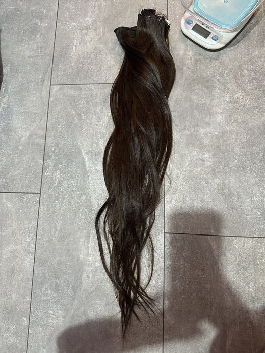 Руска коса, руска реми треса, естествена кафява коса