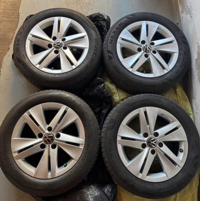 Jante oroginal VW de aliaj 5x112 r16 cu anvelope