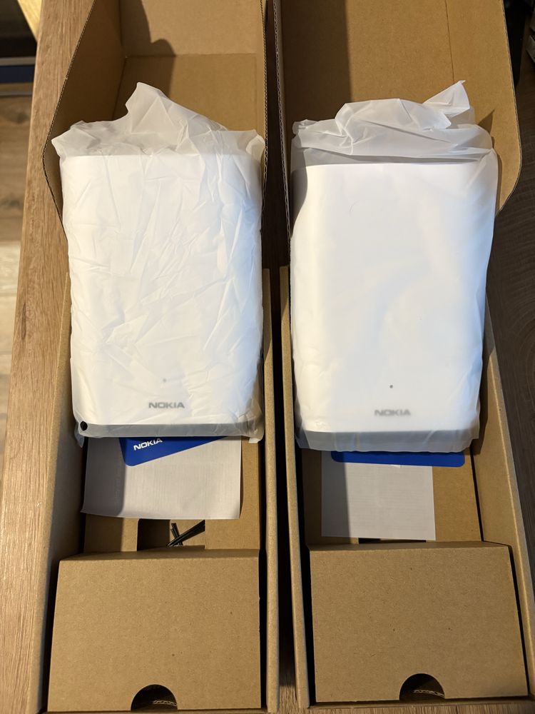 (2бр рутери.) Nokia Beacon 1.1 WiFi mesh network with Wi-Fi 5