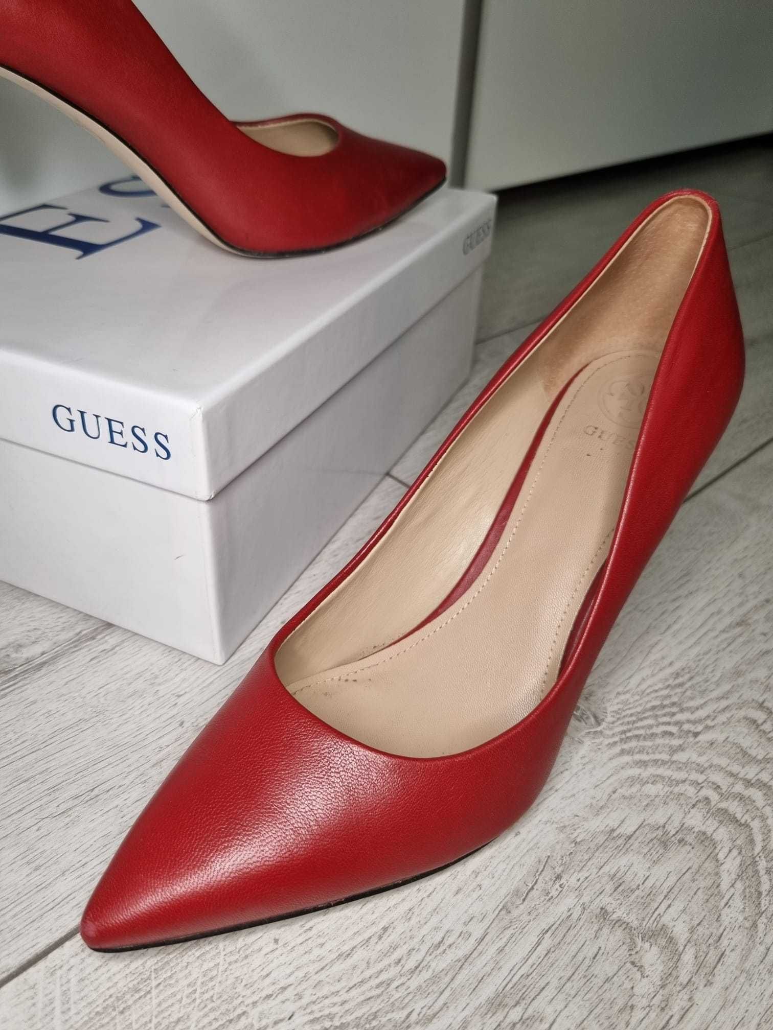 Guess pantofi rosii eleganti