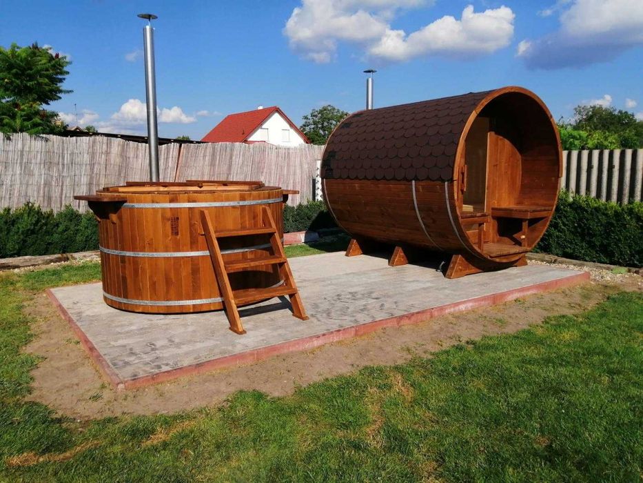 Ciubar din lemn cu jacuzzi si led de la ciubarar.ro