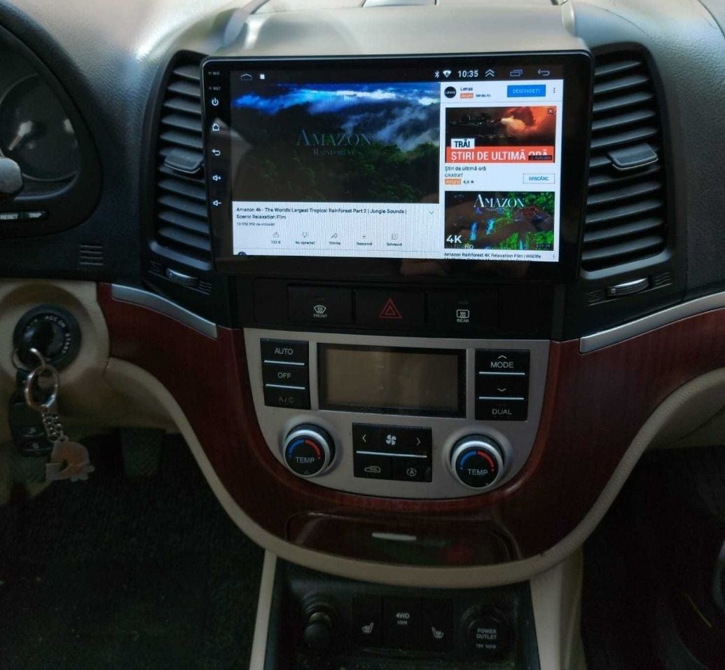 Navigație Android dedicata Hyundai Santa Fe 9 inch GPS Youtube Maps BT
