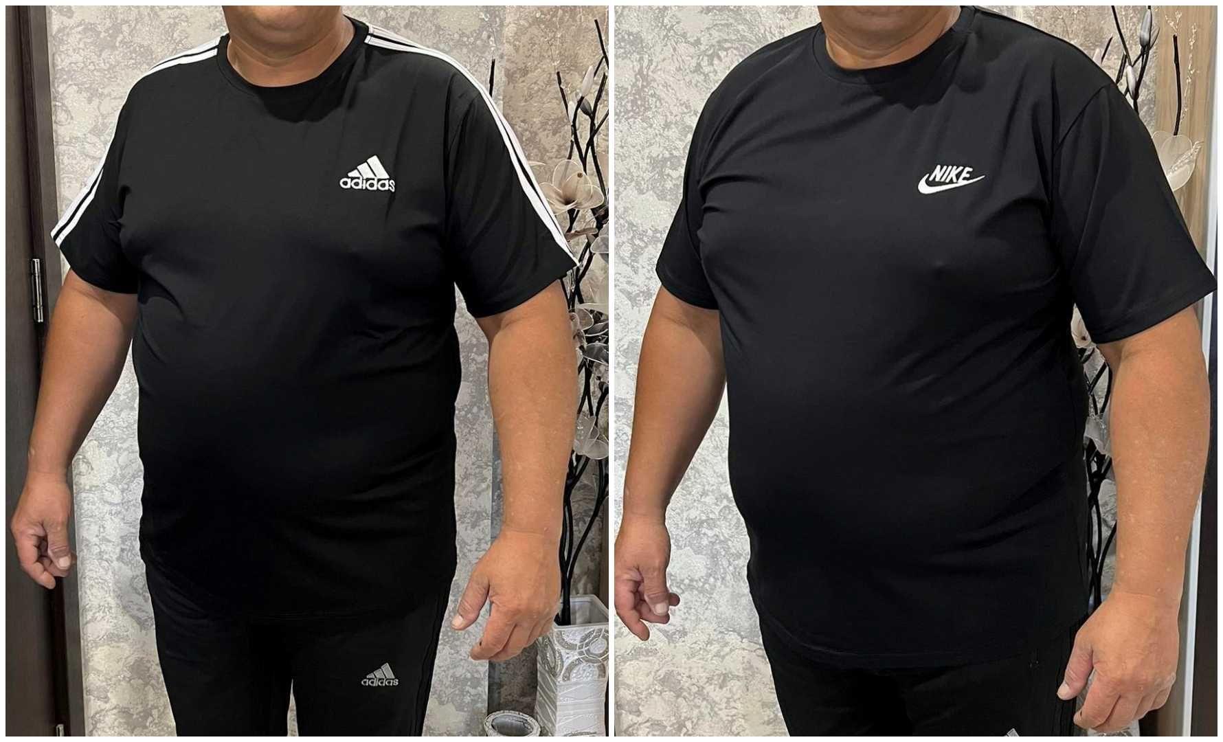 ГИГАНТ Мъжки тениски Adidas и Nike 3XL 4XL 5XL 6XL 7XL