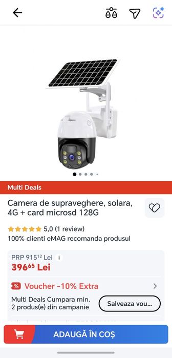 Camera de supraveghere, solara, 4G