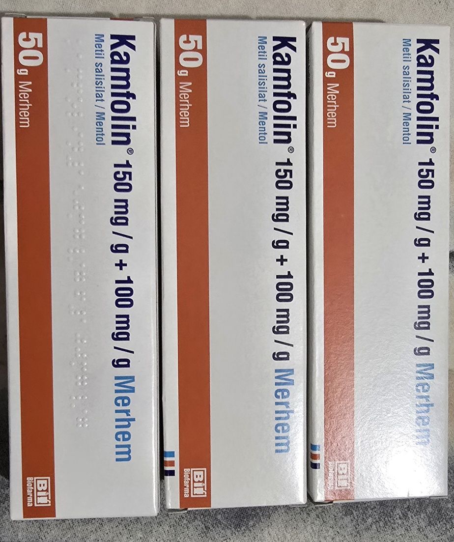 Kamfolin unguent antireumatic.Pret pe 10 cutii.