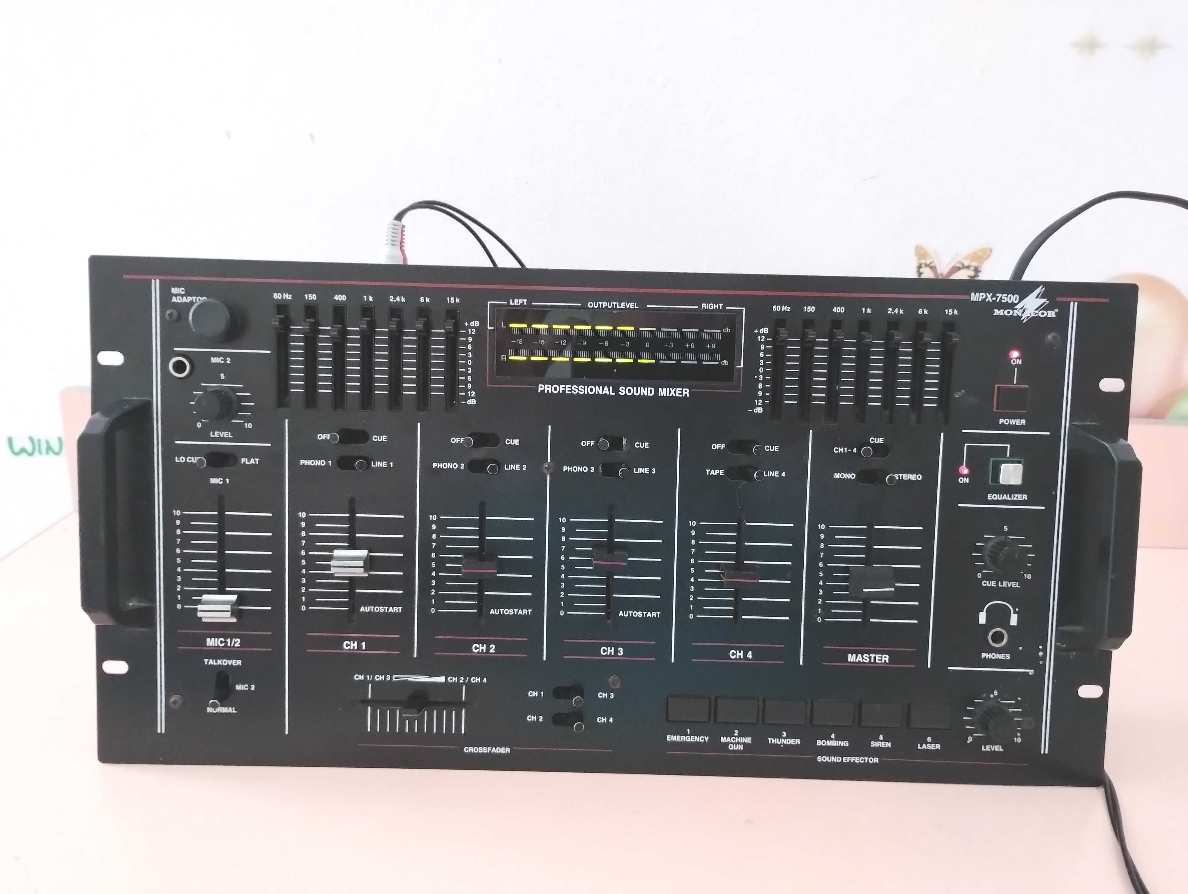 accesorii audio hi fi mixer Monacor MPX7500 egalizator preamplificator