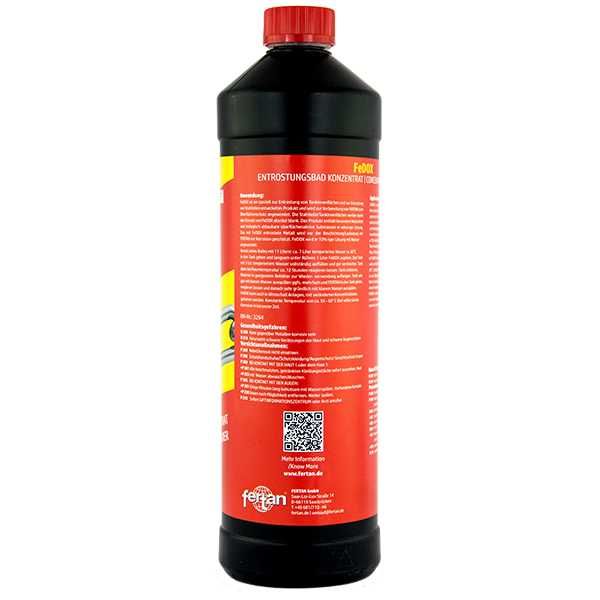 Fertan FEDOX concentrat de curatat rezervor, rugina, coroziune, metal