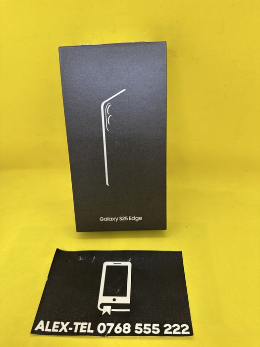 Alex-TEL® Samsung Galaxy S25 Edge 256GB Black Sigilat Nou