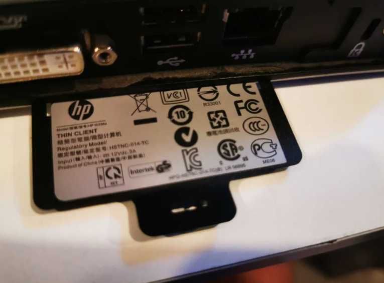 HP Thin Client HSTNC 014 TC Model: t5335z