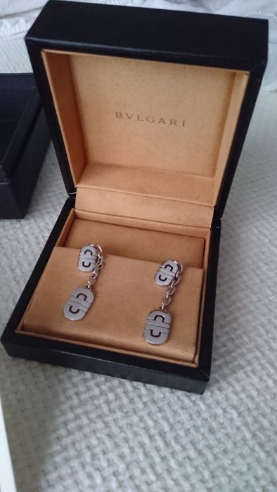 Cercei BULGARI Parentesi aur alb