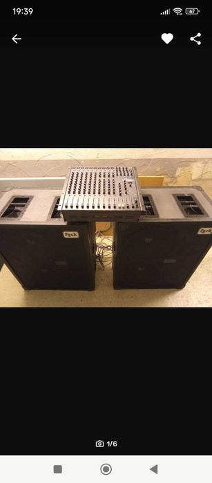 Пулт и колони  2x 1000