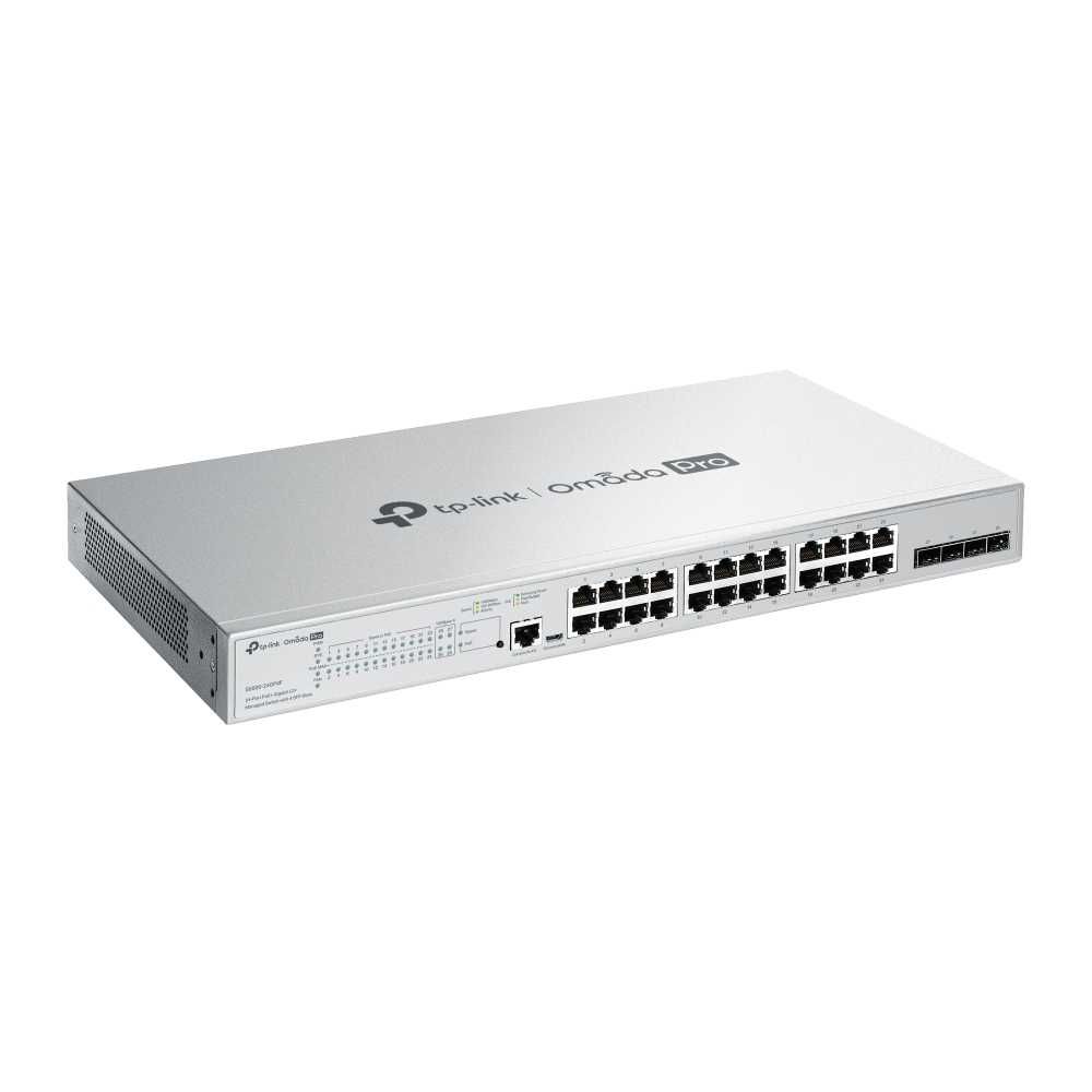 TP-Link S5500-24GP4F Omada Pro 24-Port PoE+ Gigabit L2+ Managed Switch
