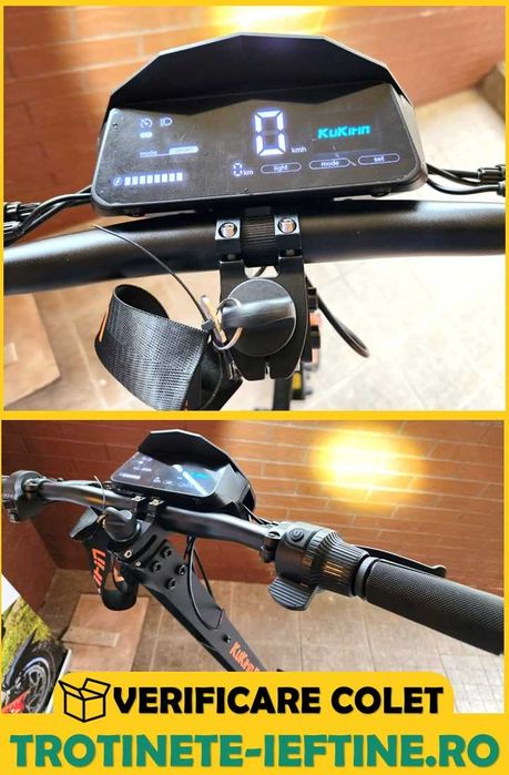 Trotineta Electrica KuKirin G4: Motor Puternic, Afisaj LED, Garantie