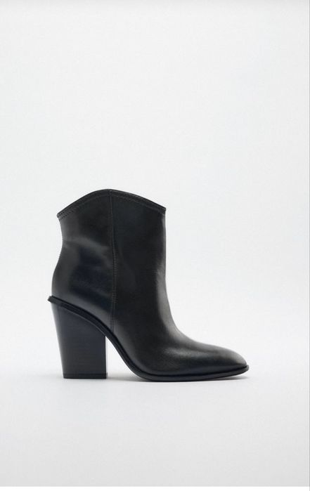 Чисто нови боти Zara от естествена кожа