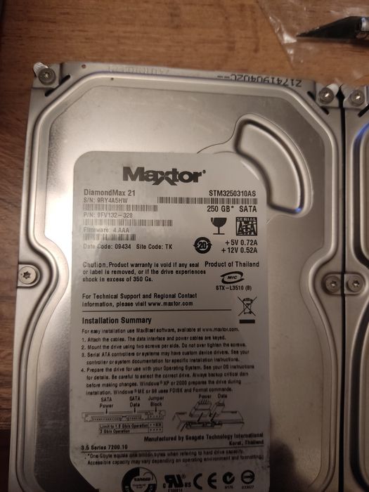 Жёсткие диски 40/80/120GB PATA (IDE) б/у