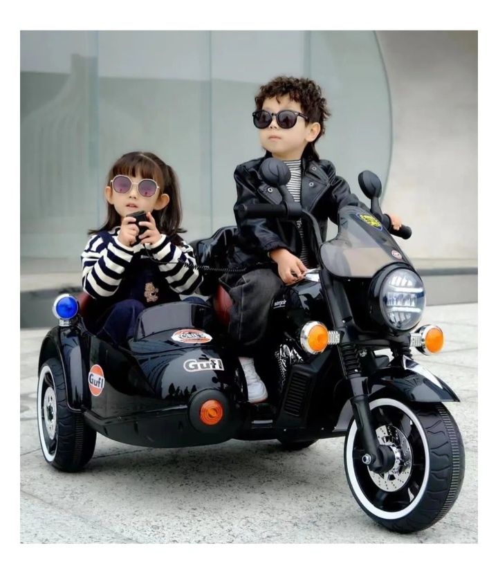Детский мотоцикл с люлькой