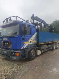 Vand camion MAN l200 cu macara