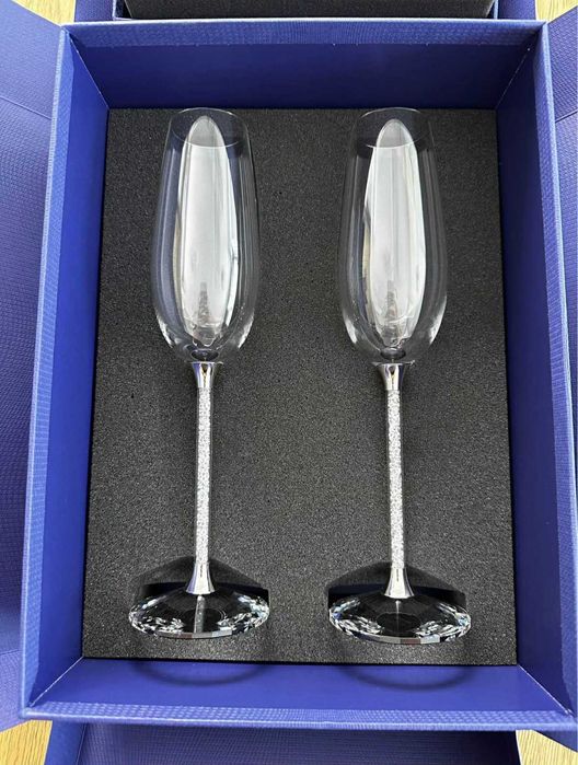 Чаши за Шампанско | Swarovski Crystalline Flutes НОВИ