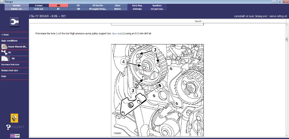 Pachet manualeRENAULT Dialogys+VISU