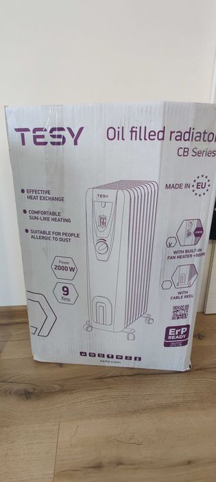 Продавам маслен радиатор с вентилатор  9 секции TESY CB 2009 E01 V