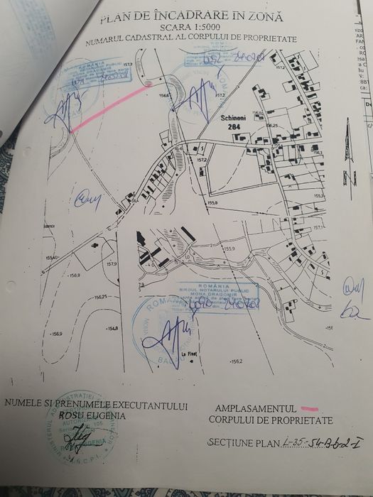 Vind teren extravilan în com Saucesti sat Schineni pentru investiții.