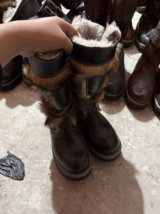Натуралный кожаный Унты с Монголий все размеры есть