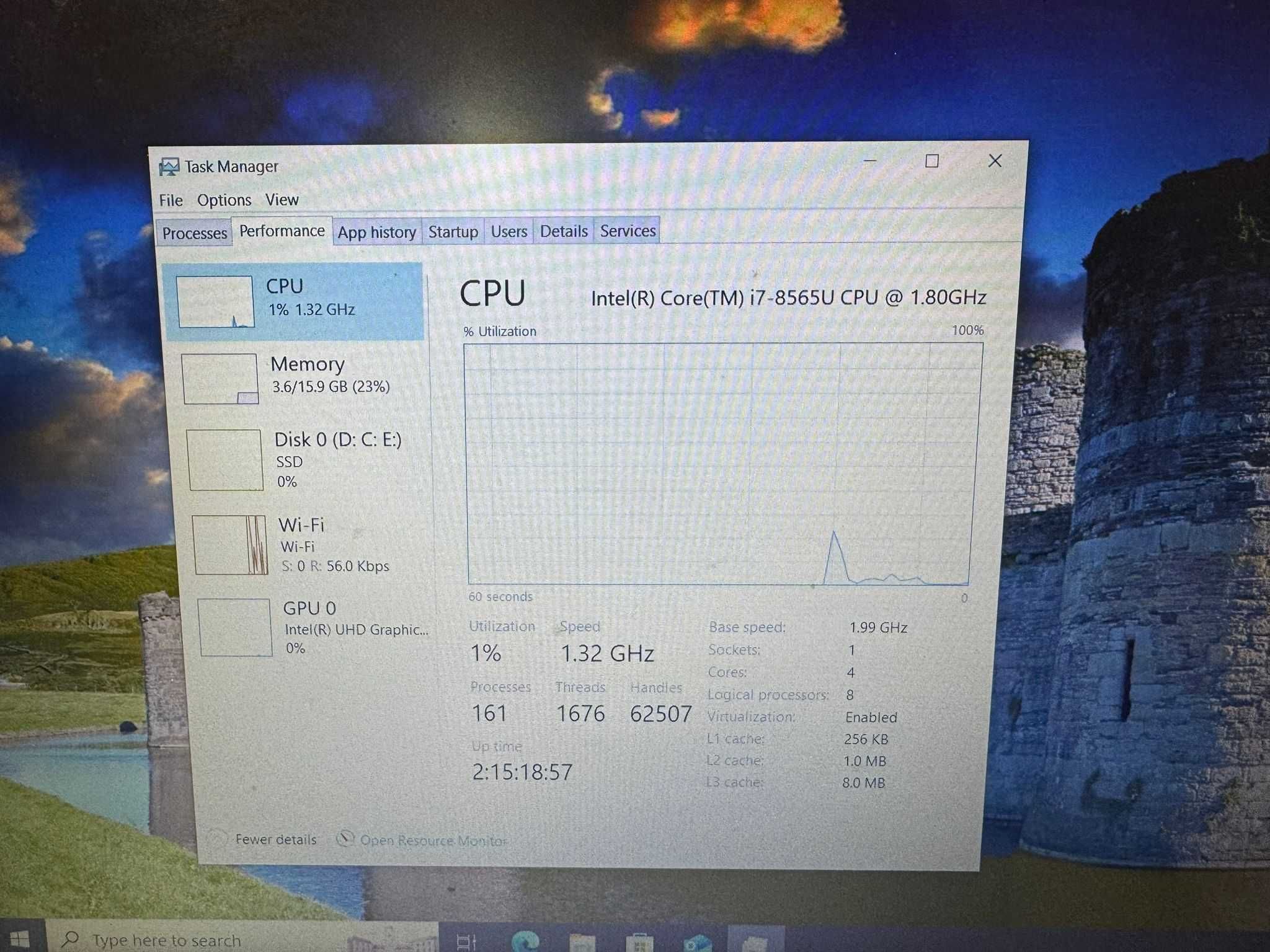 Hope Amanet P10/HP 250 G7,I7 -8565U ,256 SSD, 16 GB RAM ,