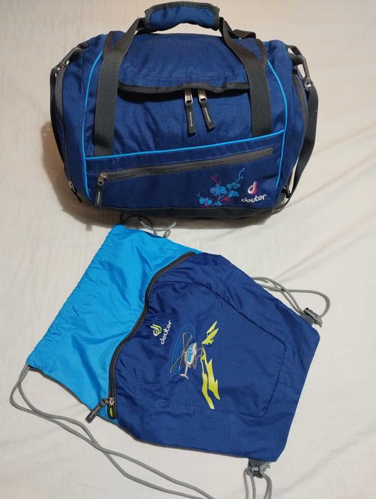 Детски водоустойчив Deuter сак и спортна торба с връзки, мешка