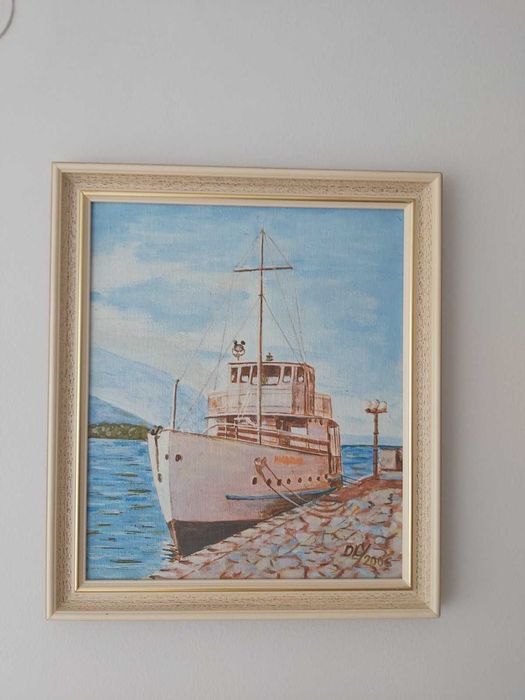 Картина Кораб в Охридското езеро