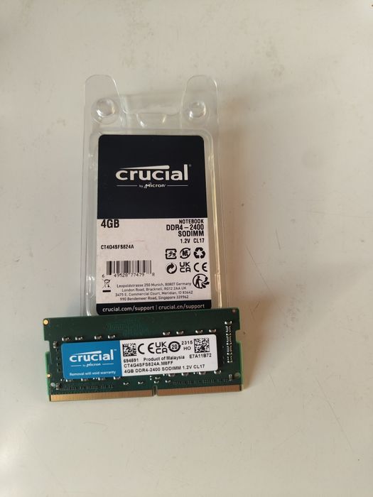 Ram 4GB Crucial 2400 MHz