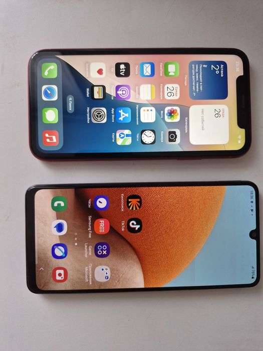 IPhone XR, за 55000 тг, Самсунг Галакси А32, за 25000 тг.