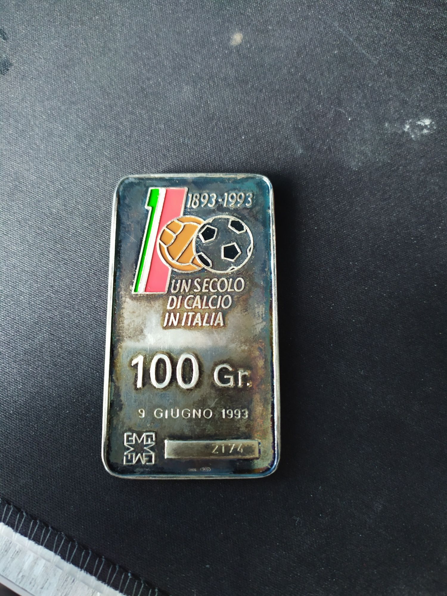 100 Gr argint cu campioana Italiei
