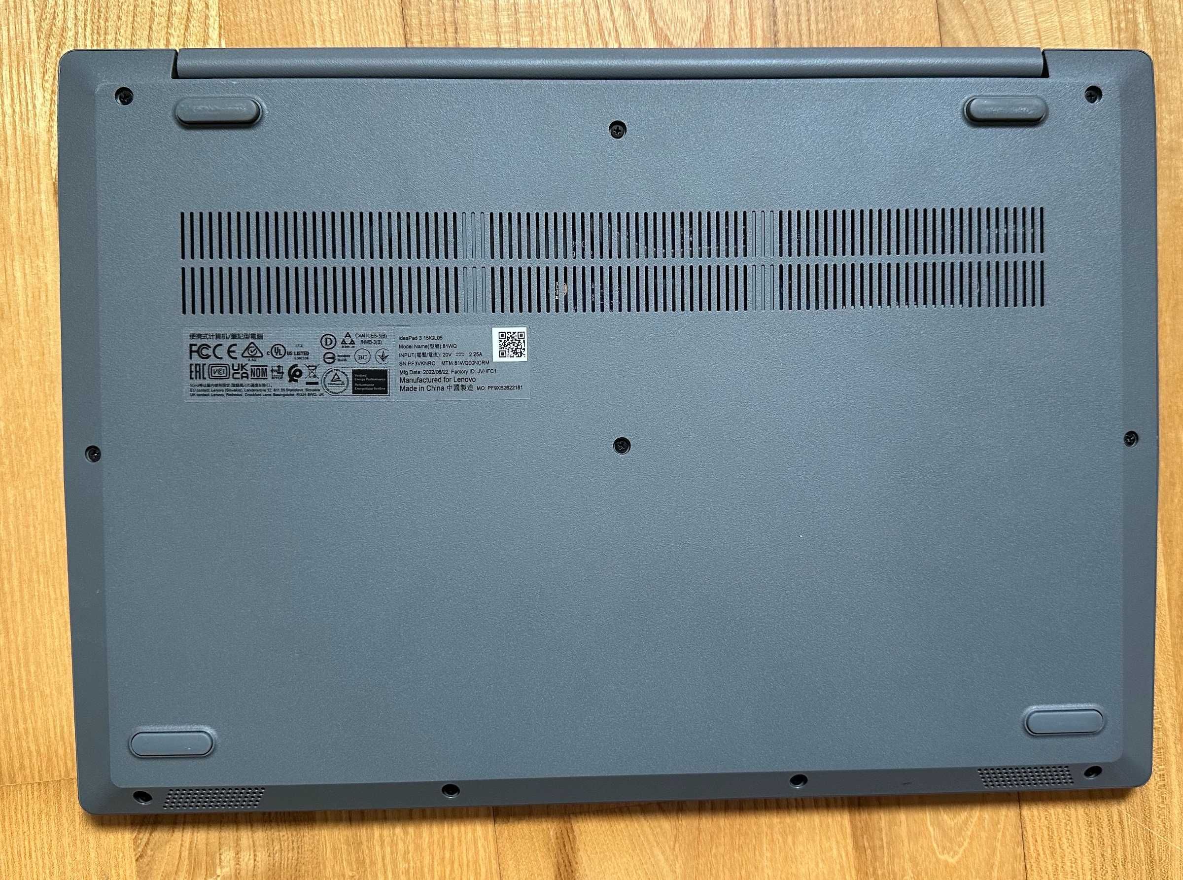 Laptop Lenovo IdeaPad 3 15IGL05, 256SSD, 4Gb RAM - ca NOU, full box