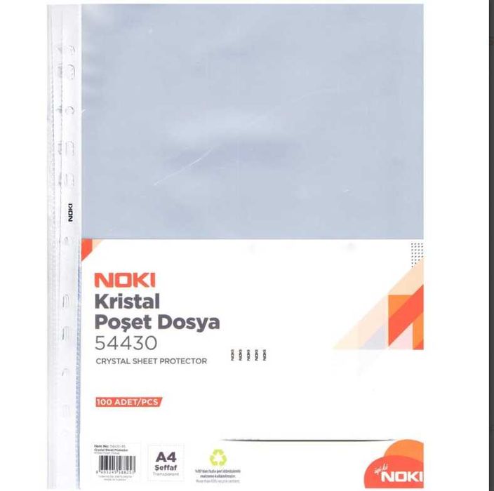 File/Folii protectie cristal, 45 microni, 100 buc/set NOKI 54430-45