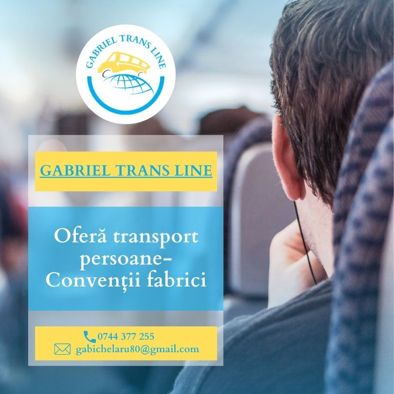 Transport  , persoane conventie fabricii,curse ocazionale!