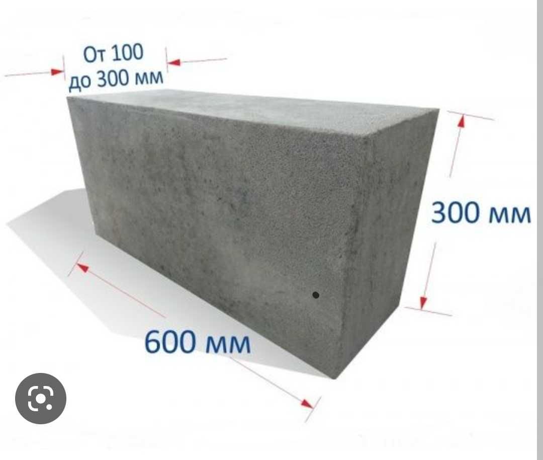 Газоблок D600 неавтоклавный