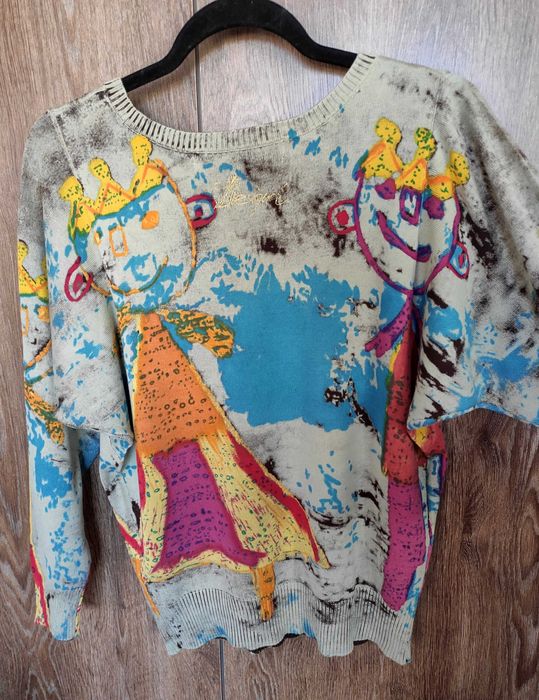 Desigual нова с етикет блуза с принц и принцеса